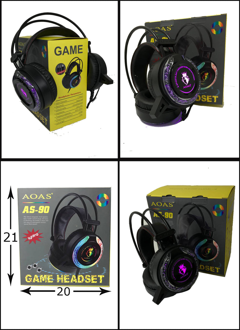 AUDIFONO GAMER DIADEMA AOAS AS-90